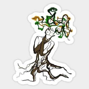 Single Line - Roots Sticker